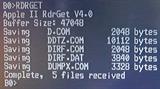 RDRGET hat Dateien empfangen
