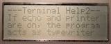 Terminal Help2