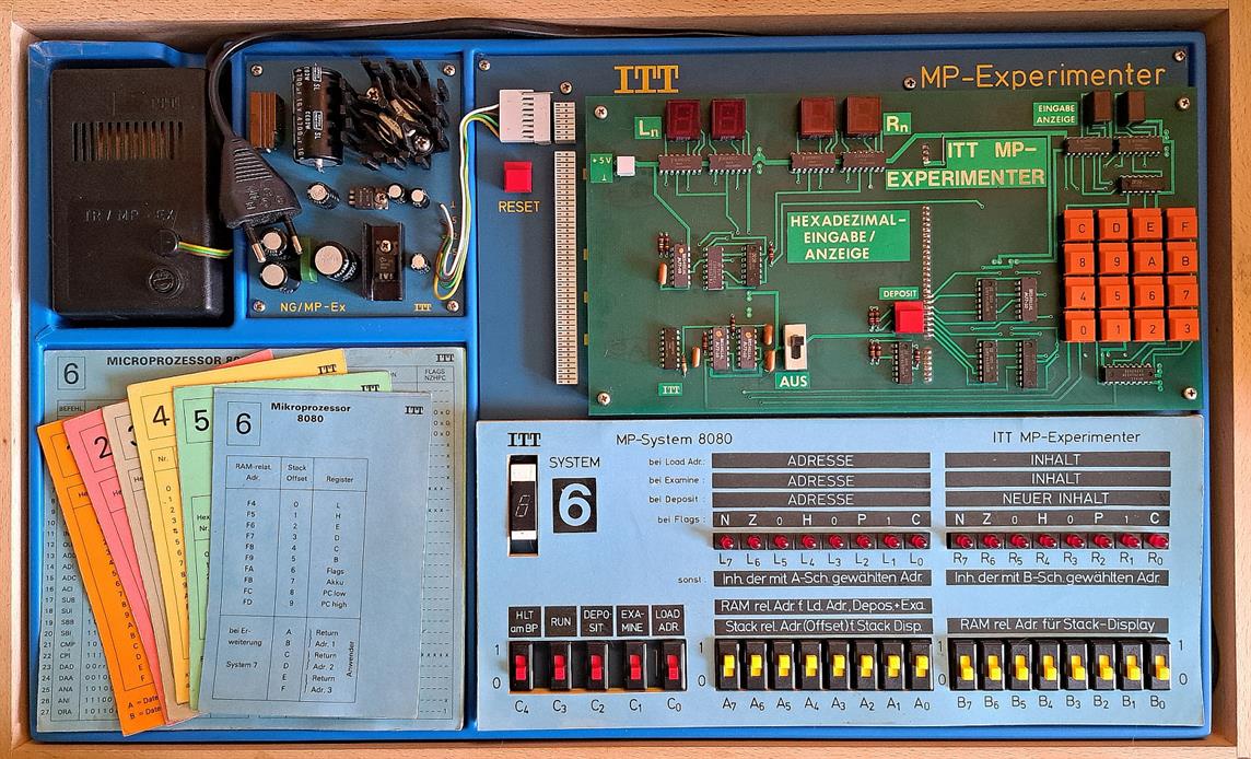 Der MP-Experimenter mit HEX Einagbe und Anzeige